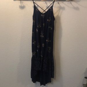 NEVER WORN. Midi dress. Floral navy.